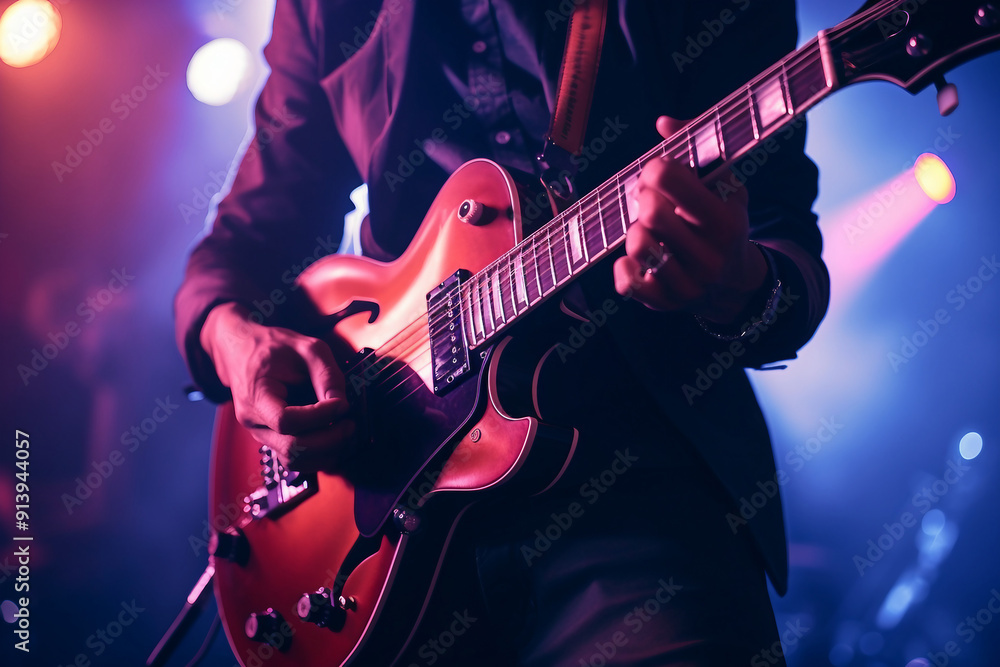 Obraz premium Brutal metal music lover rocker band member diversity age, cool punk style, Generative AI photo