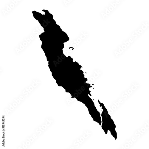 Malaita province map, administrative division of Solomon Islands. Vector illustration. photo