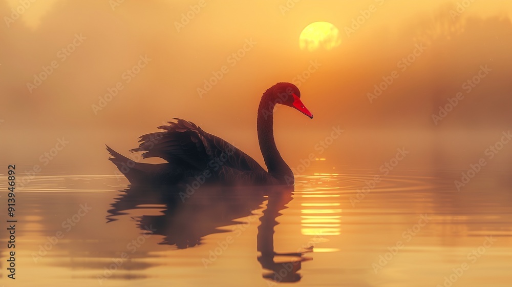 Fototapeta premium blackbirdsbackground, swimingwaterbirdsbackground, happydancebirdsbackground