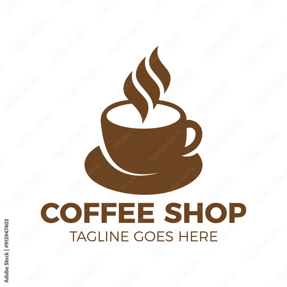 Obraz premium Coffee Shop Logo Design Vector template. eps