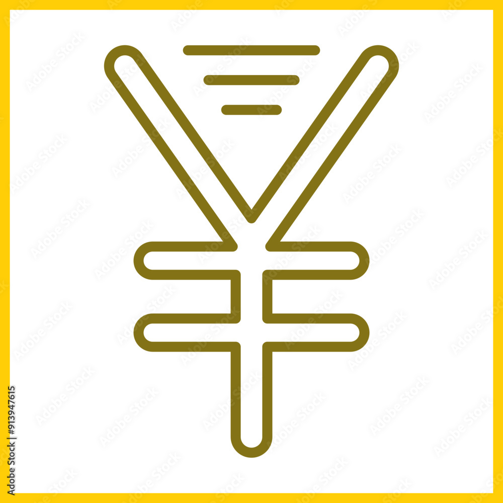 Fototapeta premium Yen Sign icon Design