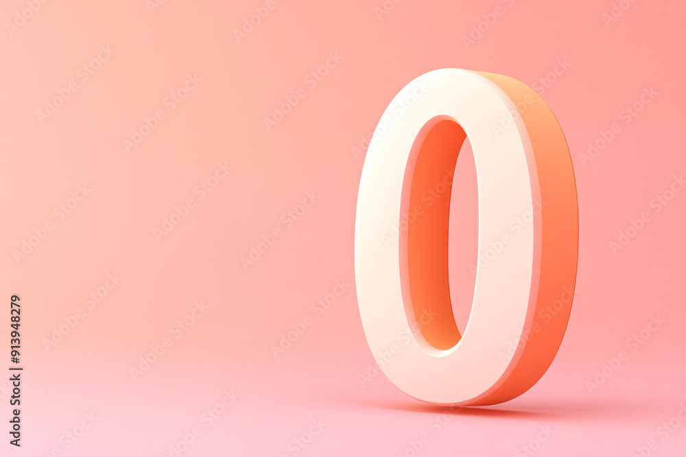 3d number 0, 3D rendering, anniversary birthday party celebration countdown concept illustration 3d number 0, 3D rendering, anniversary birthday party celebration countdown concept illustration