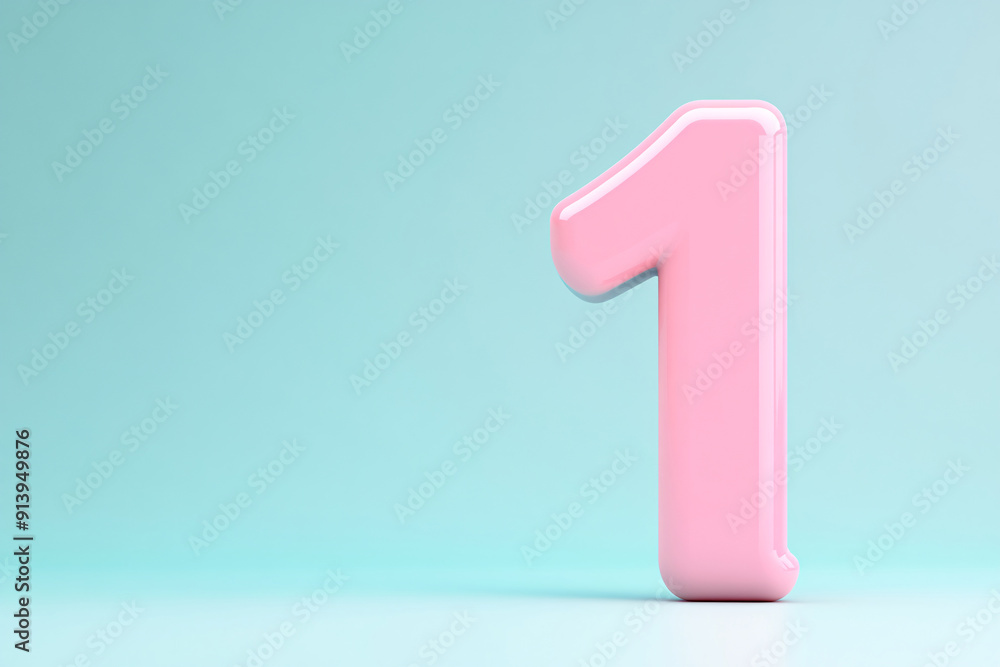 3d number 1, 3D rendering, anniversary birthday party celebration countdown concept illustration 3d number 1, 3D rendering, anniversary birthday party celebration countdown concept illustration