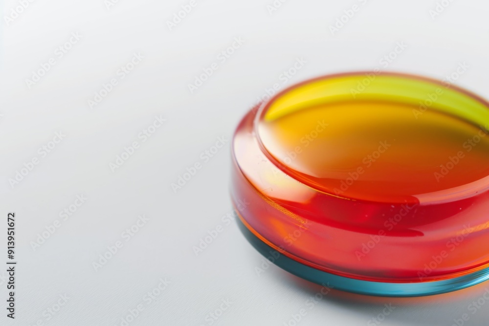 A bright and bold push-button is centered in the frame, demanding attention with its eye-catching color. The button's texture and details are prominently displayed. A bright and bold push-button is centered in the frame, demanding attention with its eye-catching color. The button's texture and details are prominently displayed.