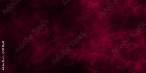 Red grunge dark red and black textured painted background. Abstract smoke grunge watercolor dark crimson red. Rustic grunge textured dark red color old concrete wall surface for background.