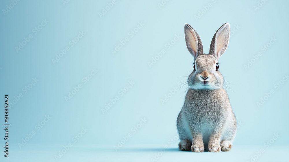 Obraz premium rabbit on a white background
