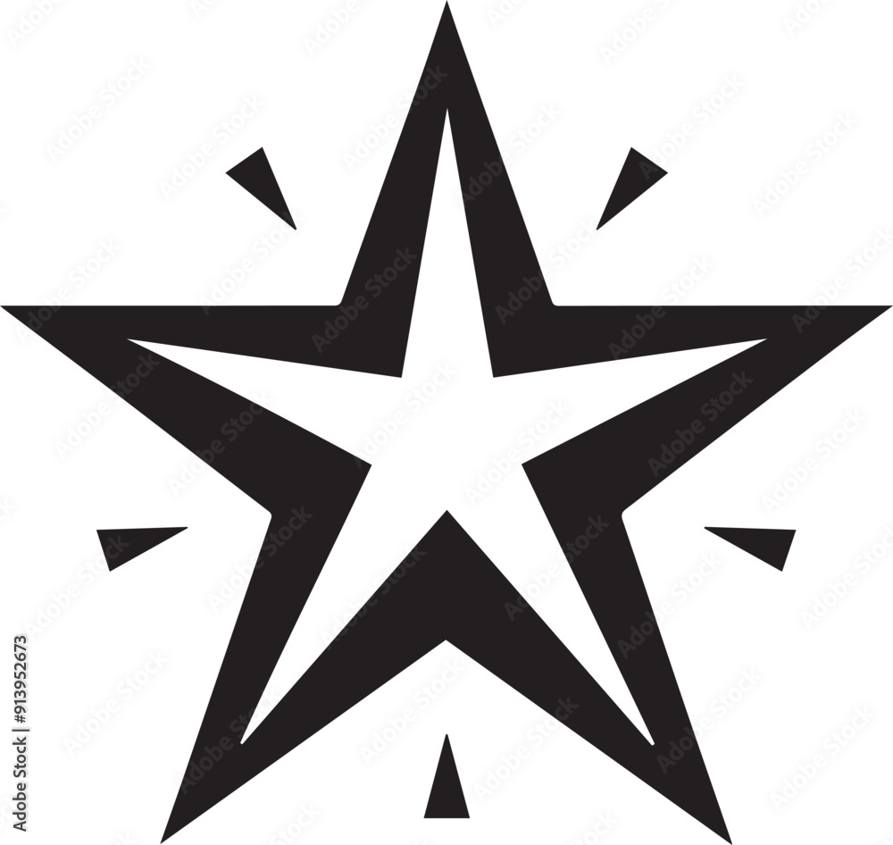 star vector silhouette illustration star vector silhouette illustration
