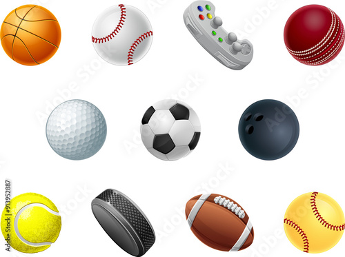 Ball Set of Sport Balls Spo...