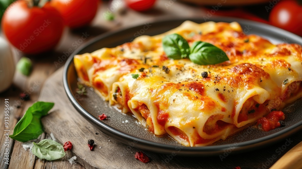 Cannelloni a balanced Italian lunch Cannelloni a balanced Italian lunch