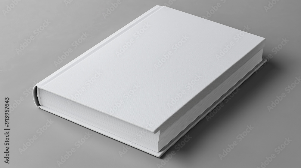 White blank book cover mockup White blank book cover mockup