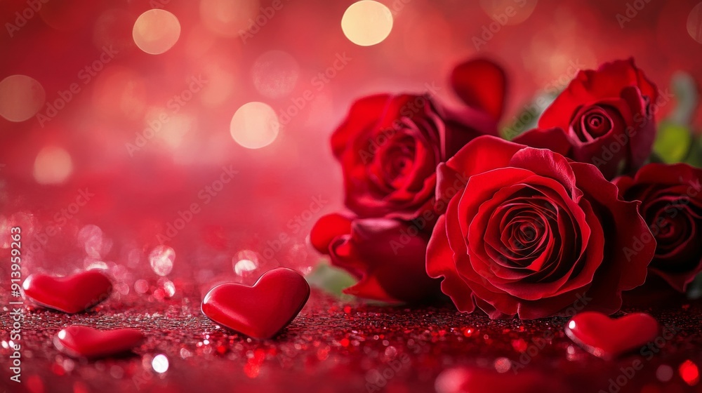 Roses and hearts Valentine Day Roses and hearts Valentine Day