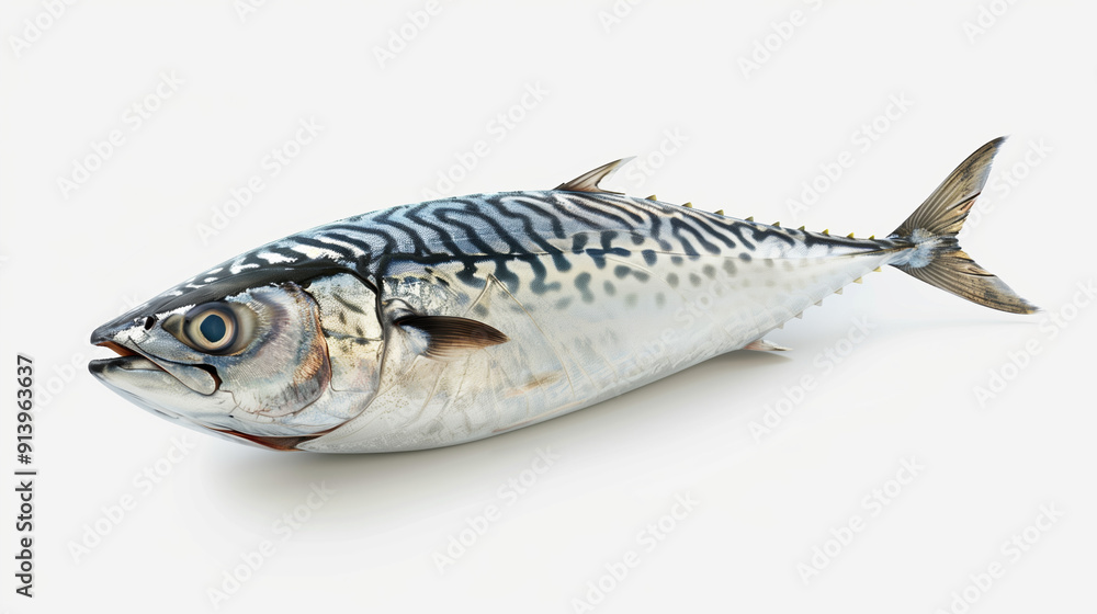 Mackerel on White background. Mackerel on White background.