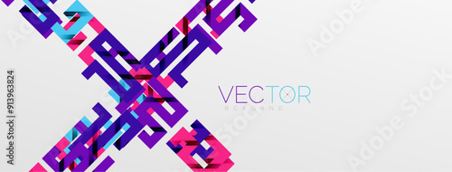 Color bend lines with shadow texture effect. Vector Illustration For Wallpaper, Banner, Background, Card, Book Illustration, landing page