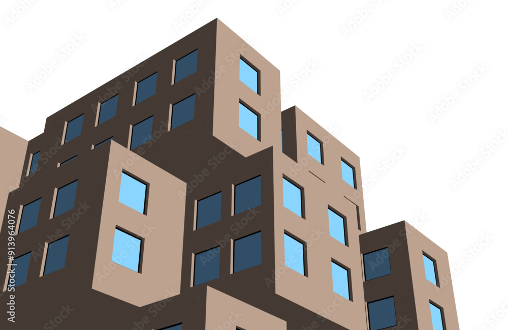 Abstract architectural drawing 3d rendering Abstract architectural drawing 3d rendering