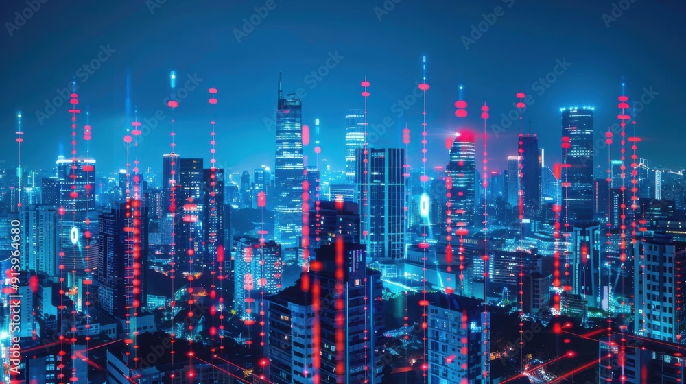 Fototapeta premium Futuristic Cityscape