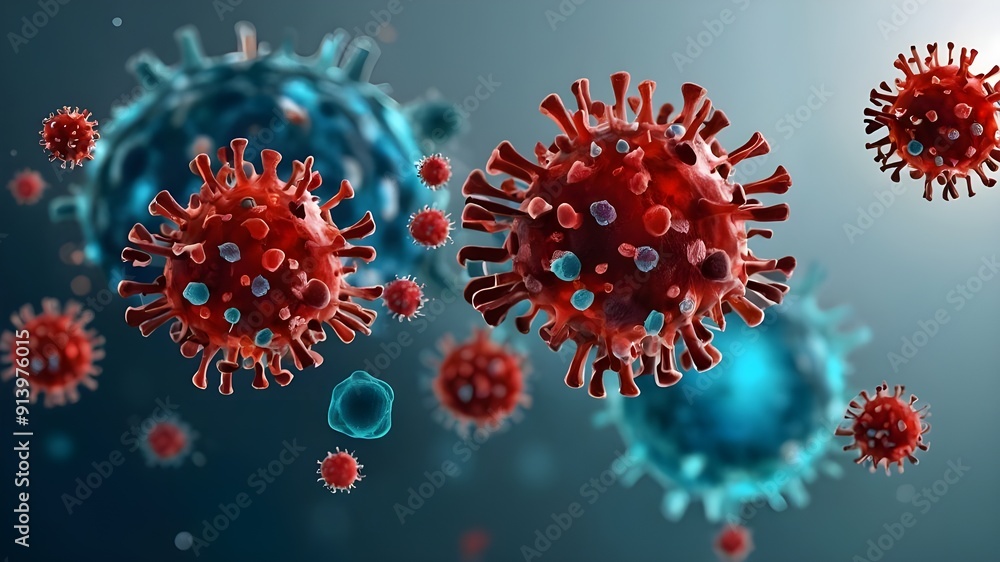 3d rendered illustration of a virus 3d rendered illustration of a virus