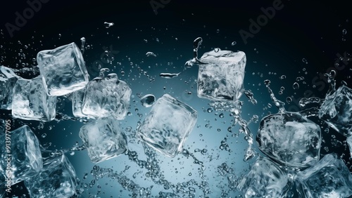 氷と炭酸のテクスチャ