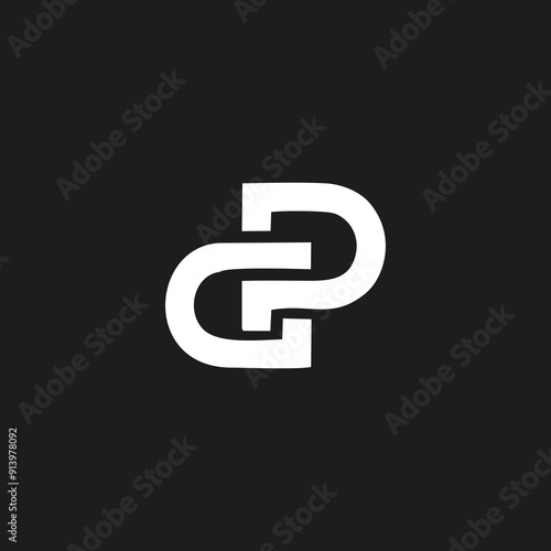 GP logo letter design on luxury background. PG logo monogram initials letter concept. GP icon logo design. PG elegant and Professional letter icon design on black background. G P PG GP