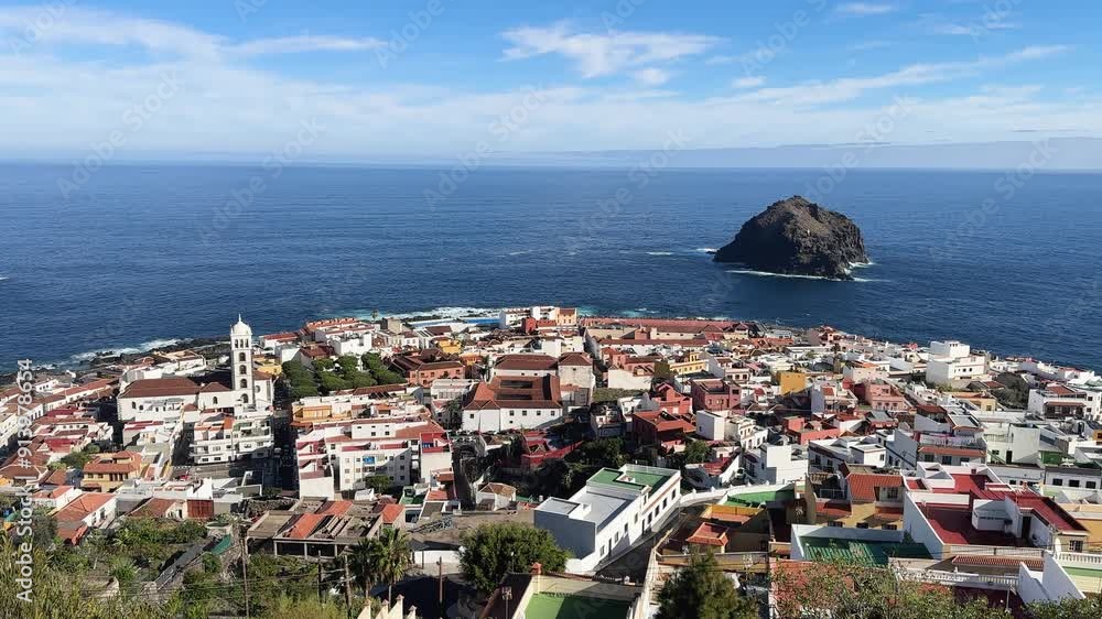 panorama of city in Garachico Tenerife, Spain panorama of city in Garachico Tenerife, Spain