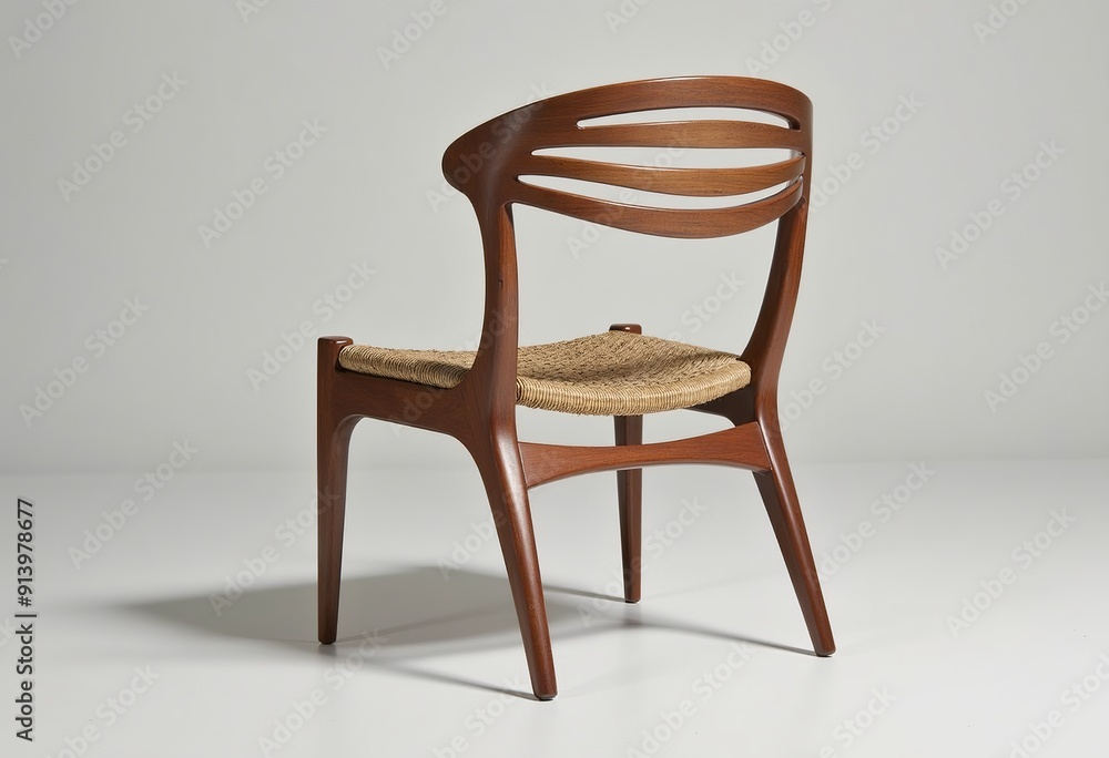 Organic Modern Dining Chair: Soft Wood, Woven Paper Cord, and Dynamic Form Organic Modern Dining Chair: Soft Wood, Woven Paper Cord, and Dynamic Form