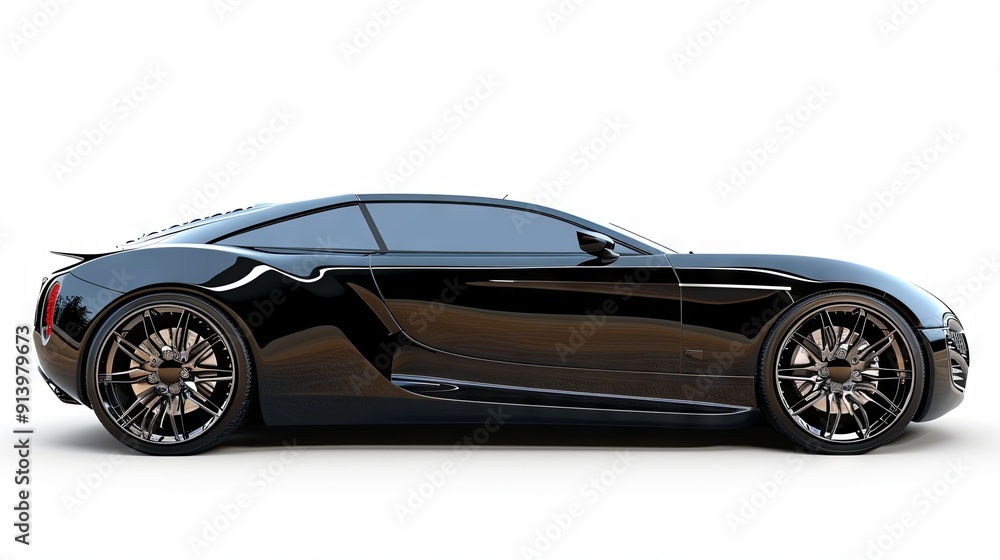 Luxury car on isolated background Luxury car on isolated background