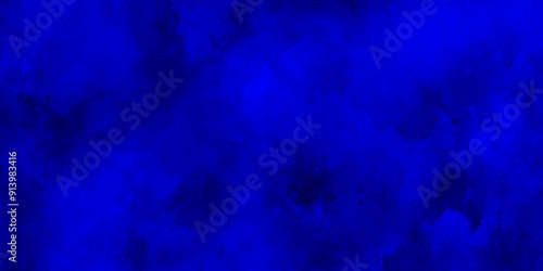Dark blue background with clouds,Light ink canvas for modern creative grunge design.brush painted blue background used in weeding card,grungy background for decoration,