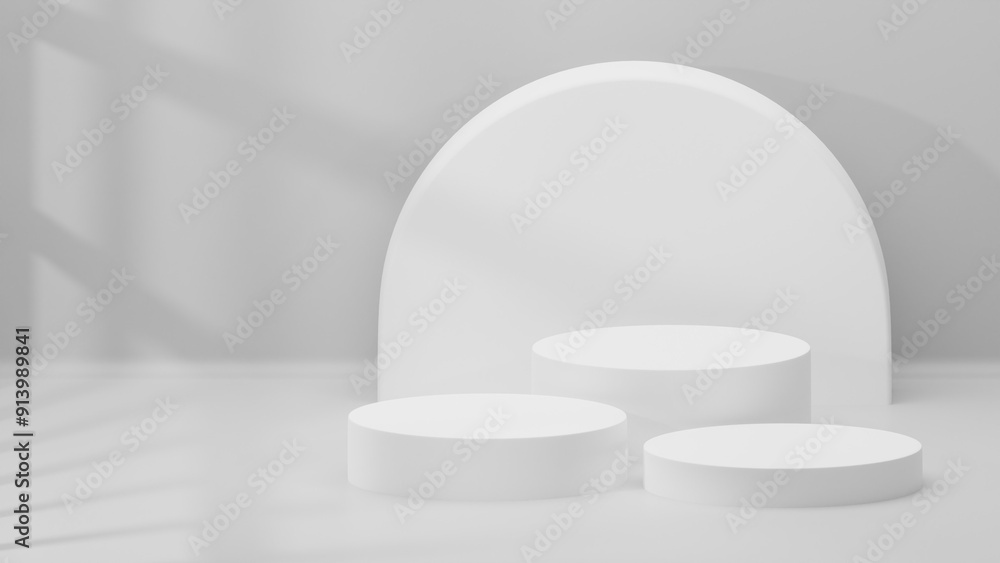 3D rendered podium for your product showcase, 3D illustration 3D rendered podium for your product showcase, 3D illustration