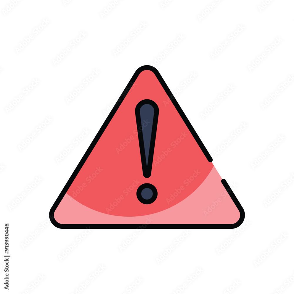 Warning vector icon Warning vector icon