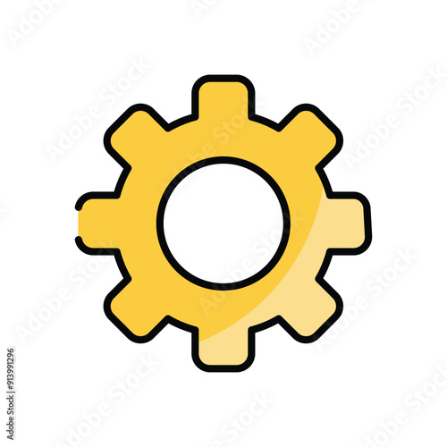 Gear vector icon