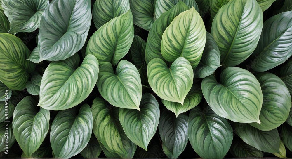 Obraz premium green leaves background