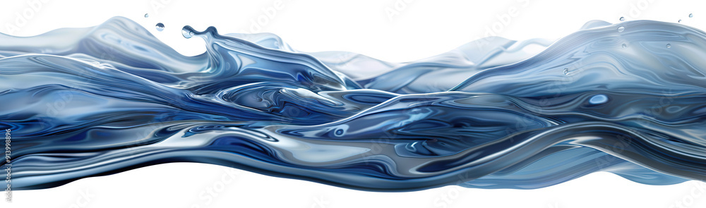 Dynamic blue water wave in motion, perfect for designs related to hydration, purity, environment. Splashing water on transparent background. Can be used as header footer or divider. Dynamic blue water wave in motion, perfect for designs related to hydration, purity, environment. Splashing water on transparent background. Can be used as header footer or divider.