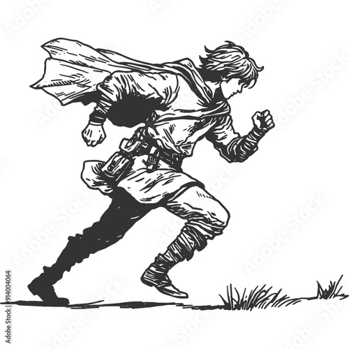 Unending Twists Vintage Illustration Vector