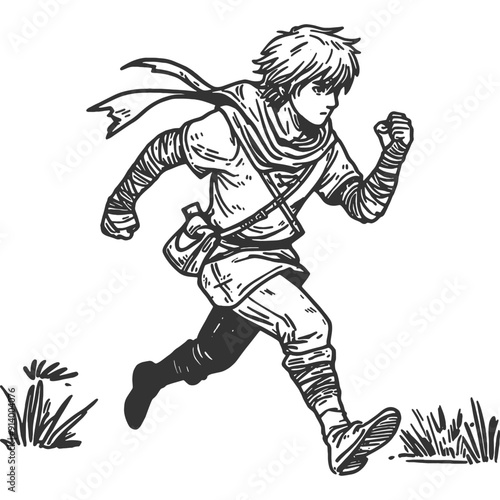 Unending Twists Vintage Illustration Vector