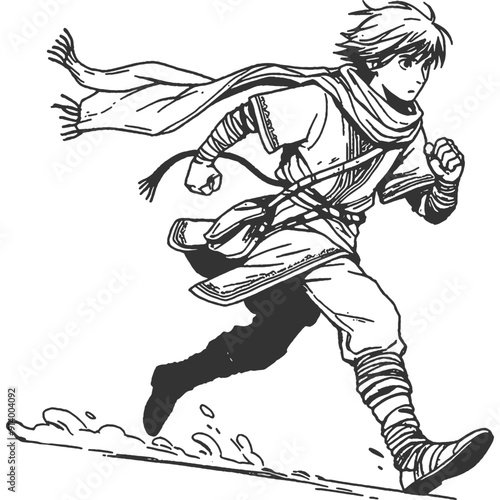 Unending Twists Vintage Illustration Vector