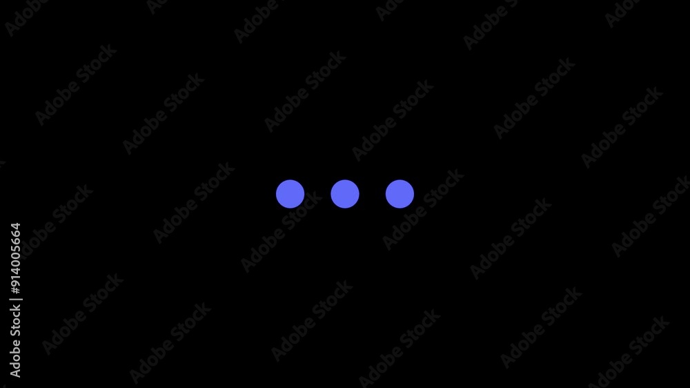 loading animation, looping 3 dots motion graphic animation. Largest to tiniest dots flowing loading button animation. loading animation, looping 3 dots motion graphic animation. Largest to tiniest dots flowing loading button animation.