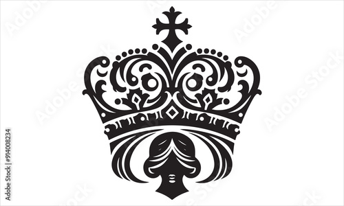 Medieval royal crown queen monarch king lord silhouette icons stock illustration
Crown - Headwear, Vector, Coronation, Logo, Queen Royal Person