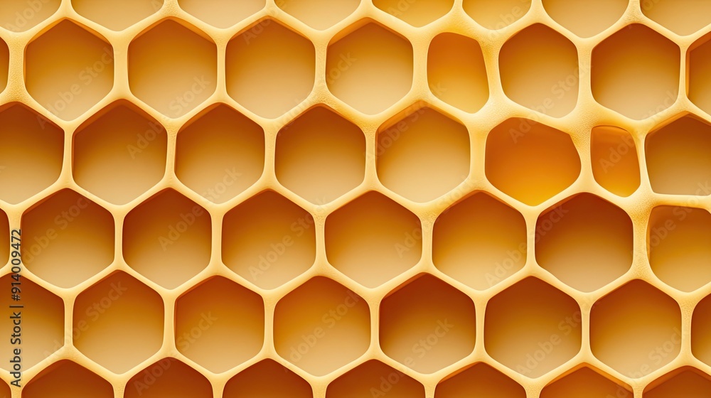 Close-Up View of Intricate Honeycomb Structure in Natural Setting Close-Up View of Intricate Honeycomb Structure in Natural Setting