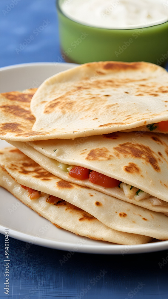 Mexican quesadilla food on vertical background 3. Mexican quesadilla food on vertical background 3.