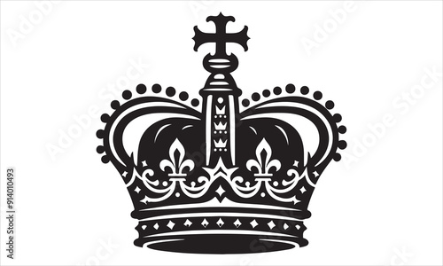Medieval royal crown queen monarch king lord silhouette icons stock illustration
Crown - Headwear, Vector, Coronation, Logo, Queen Royal Person