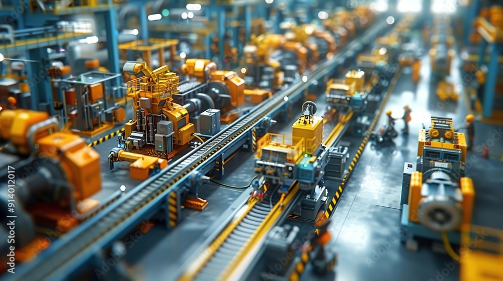 Factory Automation: Conveyor Belts and Industrial Machinery Factory Automation: Conveyor Belts and Industrial Machinery