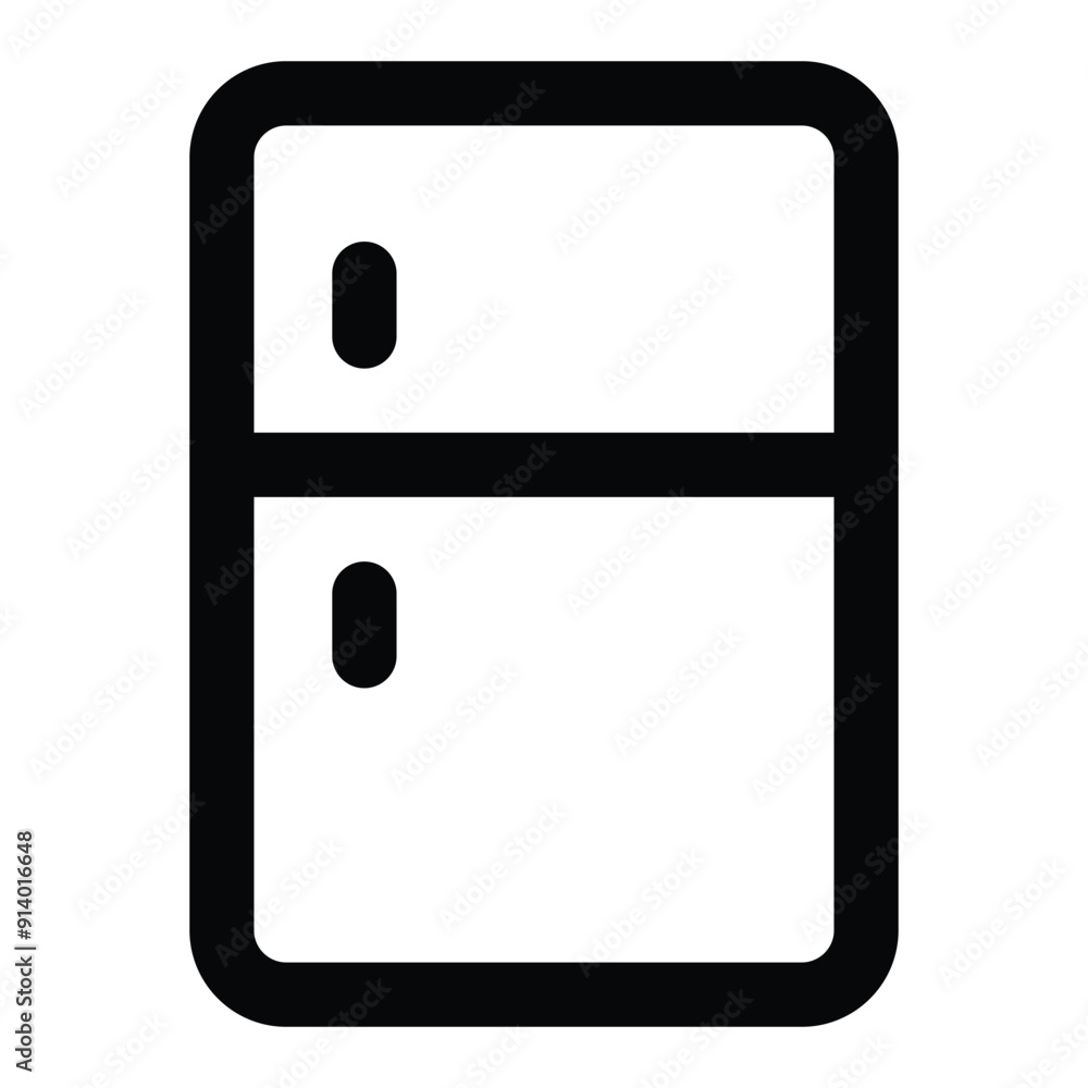 Simple Fridge icon. The icon can be used for websites, print templates, presentation templates, illustrations, etc Simple Fridge icon. The icon can be used for websites, print templates, presentation templates, illustrations, etc