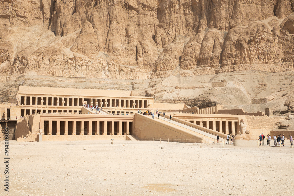 Beautiful view of the ancient temple of Hatshepsut in Luxor, Egypt