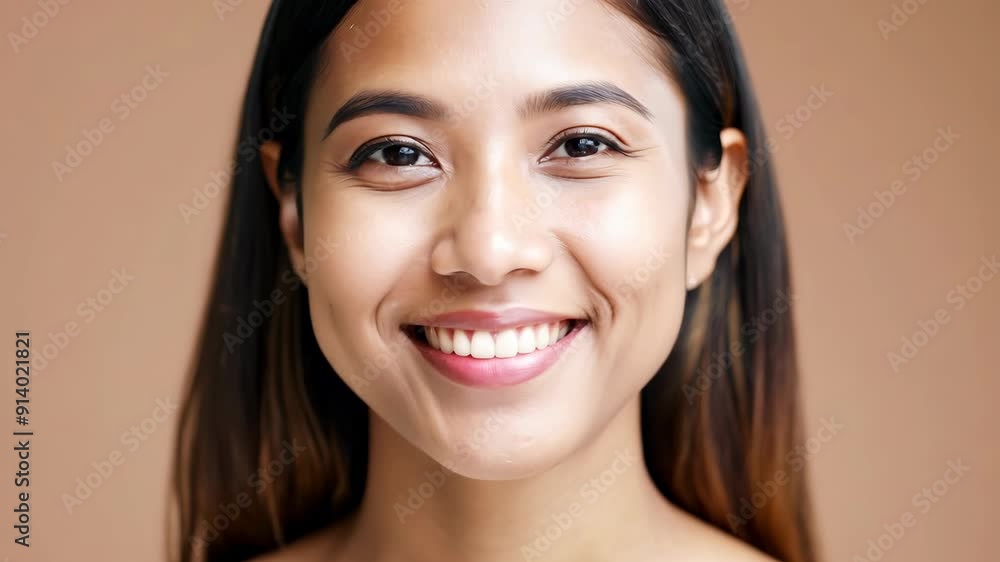 Timeless Beauty: Happy Asian Woman with Radiant, Healthy Skin Timeless Beauty: Happy Asian Woman with Radiant, Healthy Skin