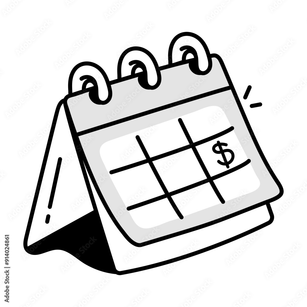 Monthly subscription icon in drawing style
Monthly subscription icon in drawing style