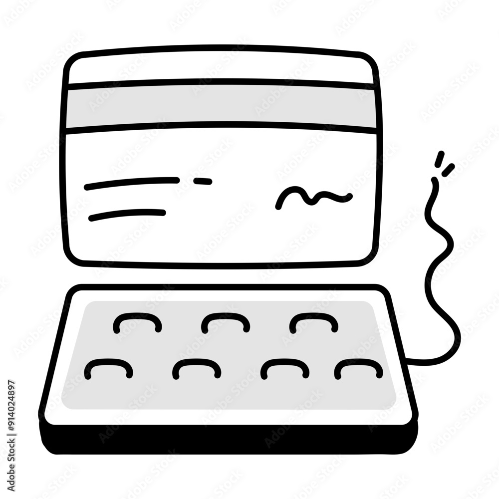 A drawing style icon of digital banking
A drawing style icon of digital banking