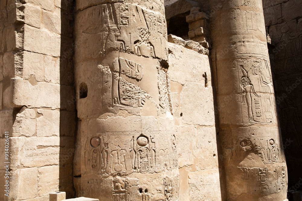 Beautiful view of ancient Karnak Temple in Luxor, Egypt