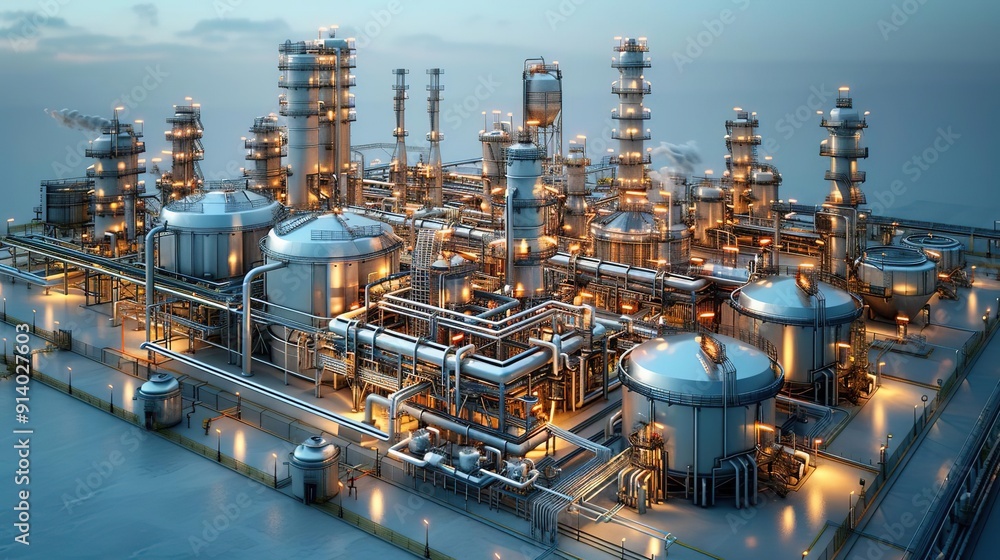Industrial Complex: Refinery, Chemical Plant, Manufacturing, Pipelines, Tanks Industrial Complex: Refinery, Chemical Plant, Manufacturing, Pipelines, Tanks