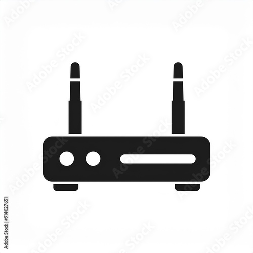 router black icon isolated on white