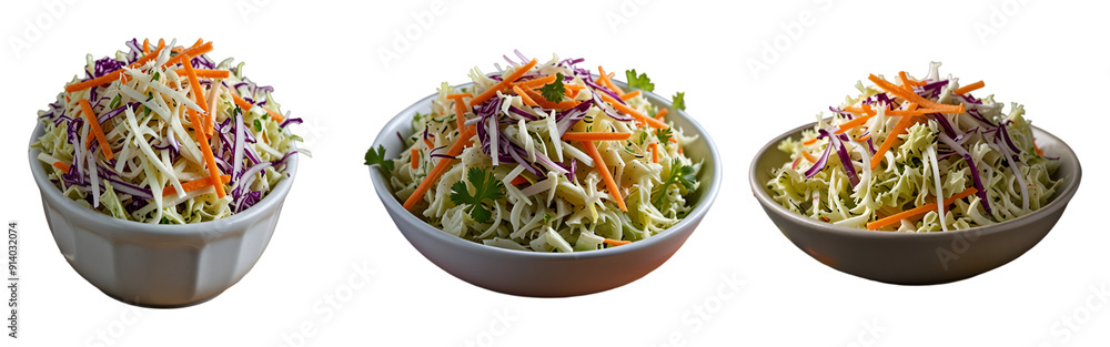 Bowl of Coleslaw salad png set no transparent background Bowl of Coleslaw salad png set no transparent background