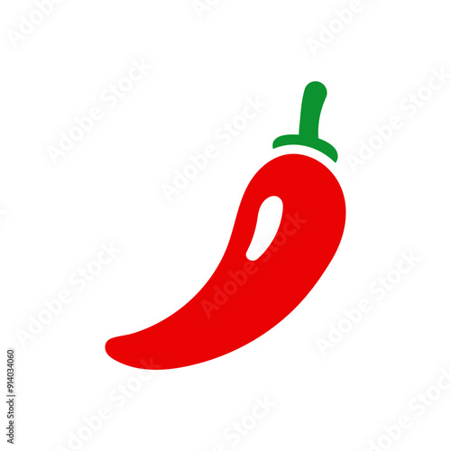 Hot pepper icon. Chili peper icon. Spicy food symbol. Hot food sign.